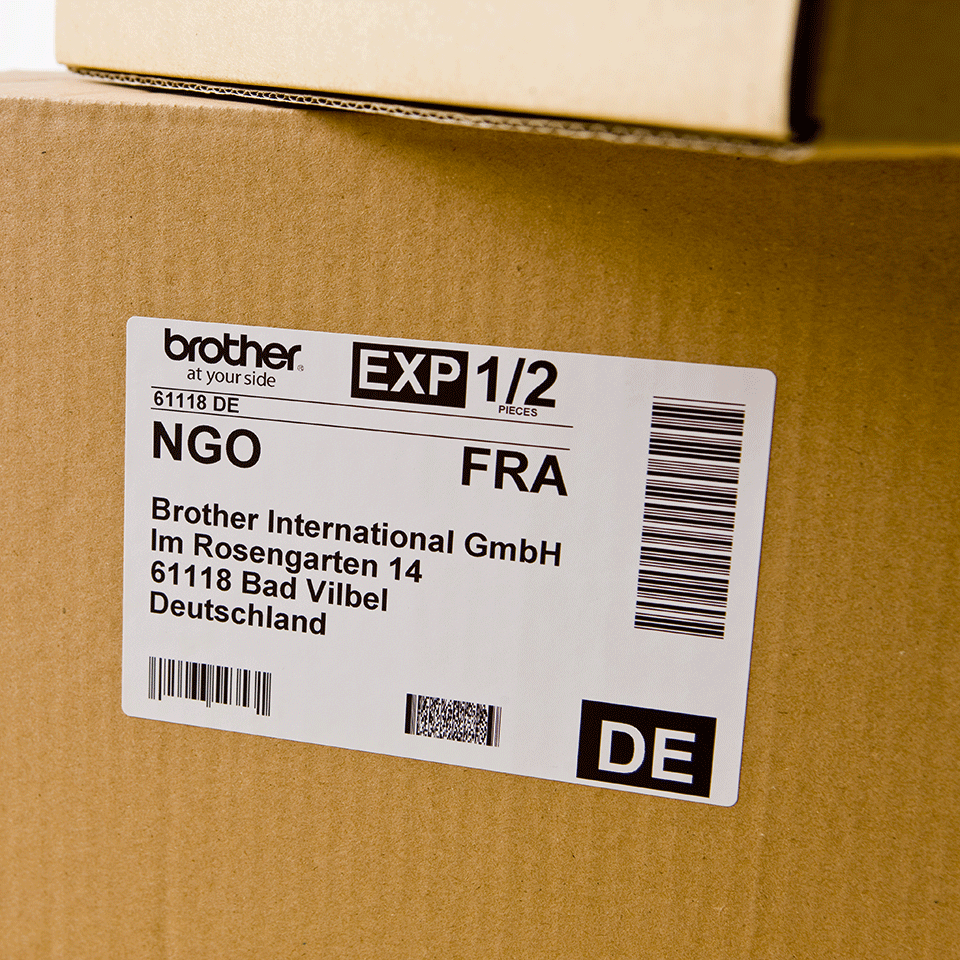 Saffiro Lot de 2 rouleaux d'étiquettes compatibles avec les étiquettes Brother DK-11202 66 mm x 100 m 