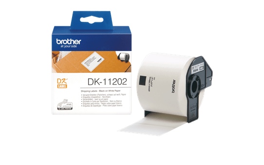 Originele Brother DK-11202 voorgestanst verzendlabel – papier - zwart op wit, 62mm x 100mm 3