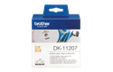 Rolă de etichete film originală Brother DK-11207 pentru CD/DVD – negru pe alb, diametru 58mm 2