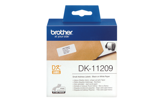 Brother DK-11209 Etichette piccole originali per indirizzi, 29 mm x 62 mm