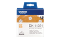 Genuine Brother DK-11221 Label Roll – Black on White, 23mm x 23mm 2