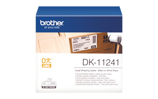 Original DK-11241 Versandetikettenrolle von Brother – Schwarz auf Weiß, Papier, 102 × 152 mm 2