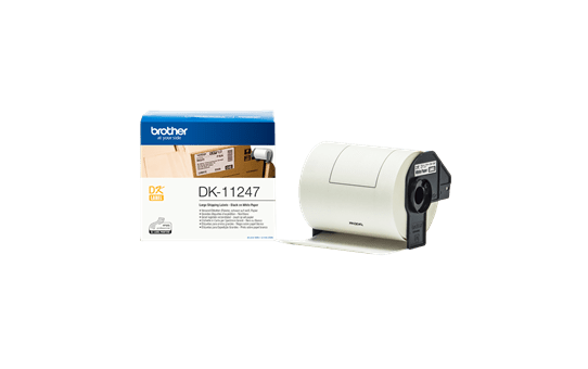 Genuine Brother DK-11247 Label Roll – Black on White, 103mm x 164mm 3