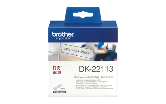 Originální Brother DK-22113 průsvitná filmová role pro černý potisk – 62mm. 2