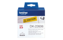 Brother DK22606 original fortlöpande tape med plastfilm - svart på gul, 62 mm bred 2