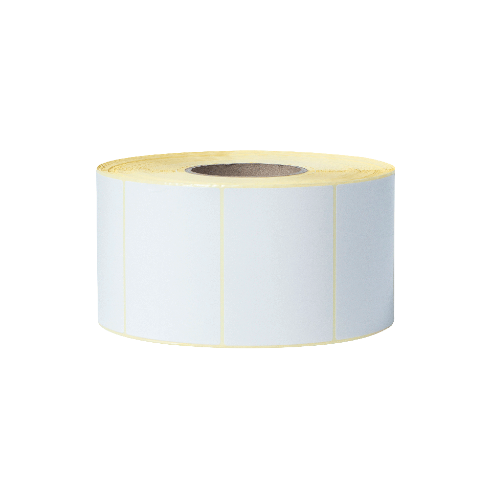 BCS1J074102203 white label roll transparent background - front