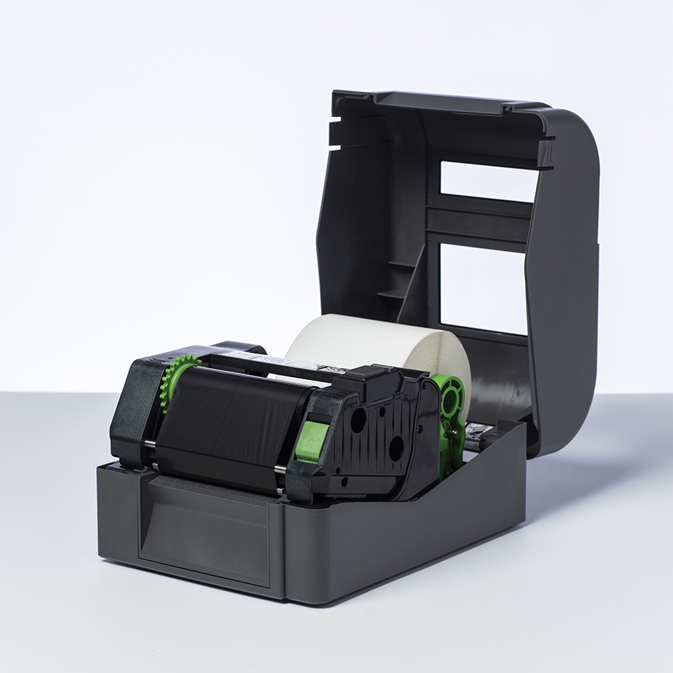 BSP-1D300-110 premium wax/resin thermal transfer lint met zwarte inkt 2