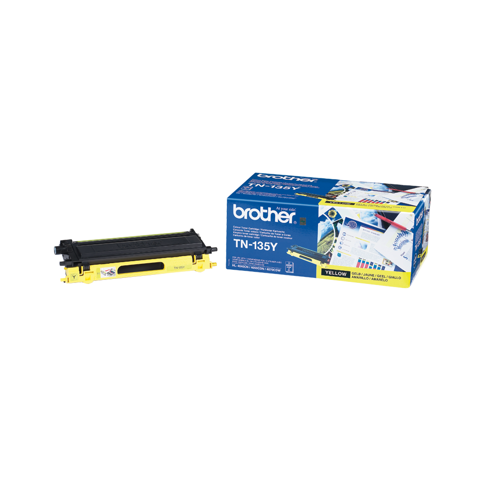 Genuine Brother TN-135Y High Yield Toner Cartridge – Yellow