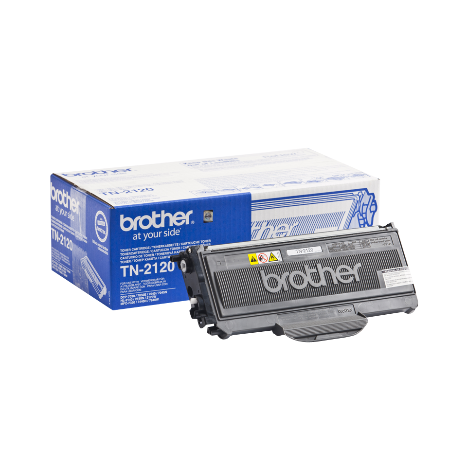 Brother TN2120 original hög kapacitet tonerkassett – svart 