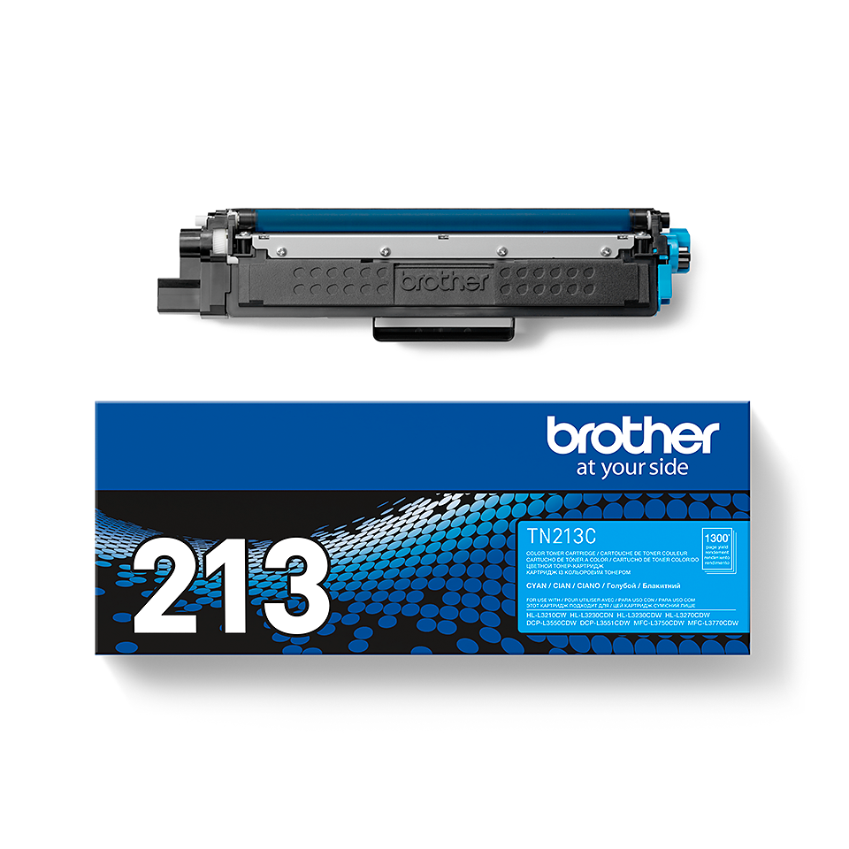 Оригинальный Brother TN213C тонер картридж – голубой 3