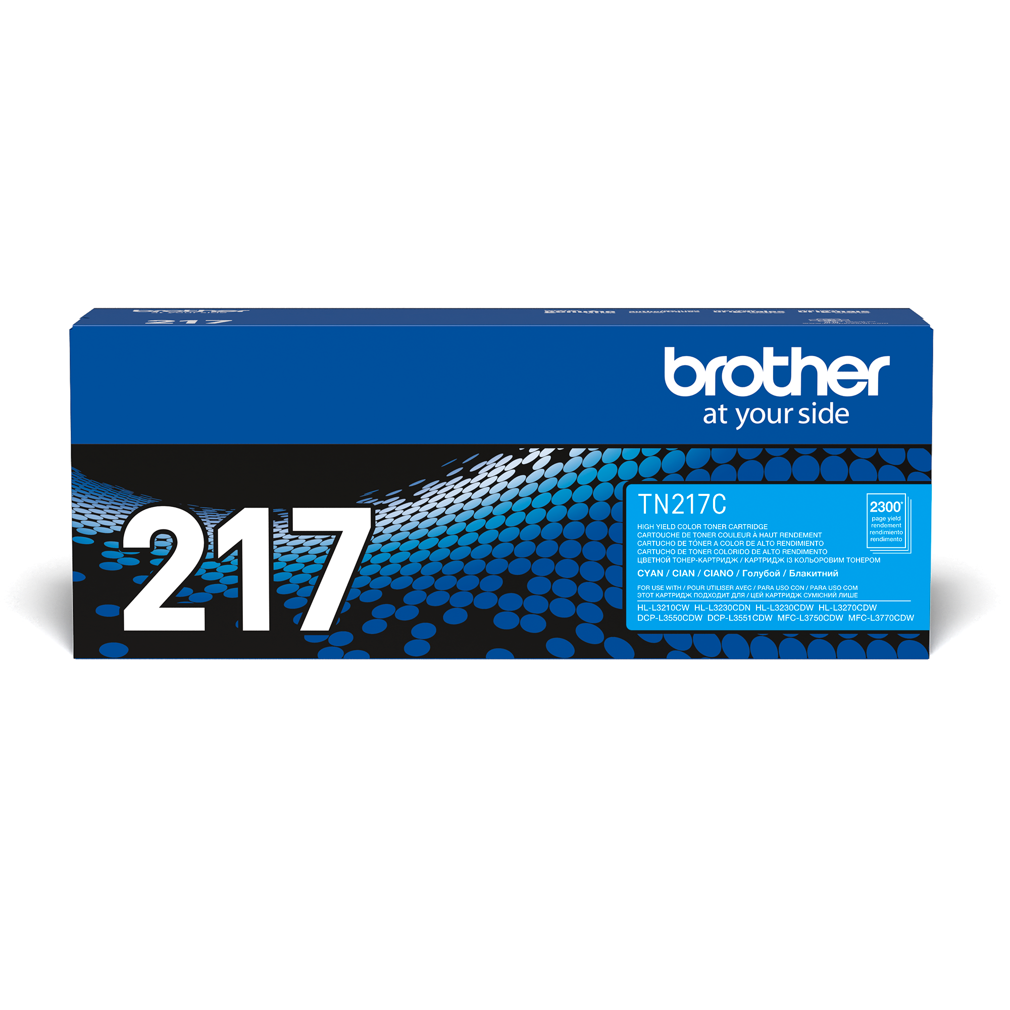 Оригинальный Brother TN217C тонер картридж – голубой