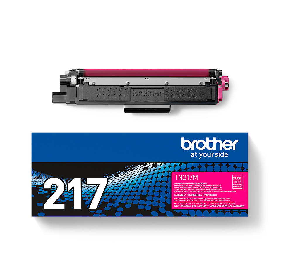 Оригинальный Brother TN217M тонер картридж – Пурпурный 3