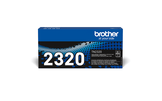 Original Brother TN2320 stor sort toner, der giver op til 2.600 A4 sider
