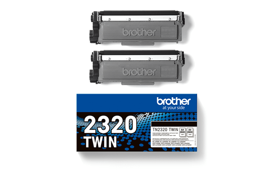 Original Brother TN2320TWIN høykapasitet toner Twin Pack - sort 3