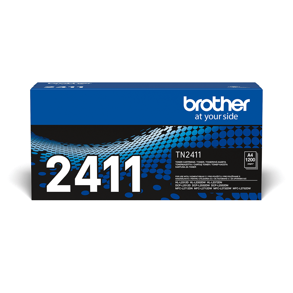 Brother mono laser toner cartridge TN2411 with box