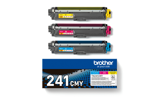 Genuine Brother TN241CMY toner cartridge value pack 3
