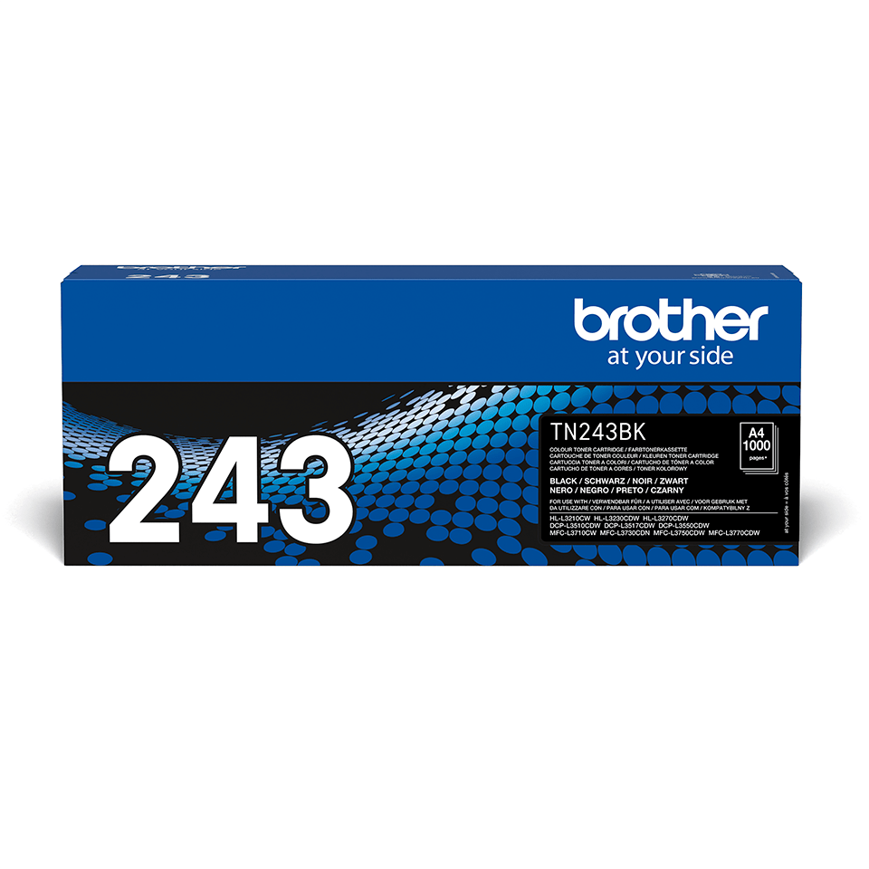 Toner compatible pour Brother TN-247 TN-243 pour Brother MFC-L3770CDW MFC- L3750CDW HL-L3230CDW HL-L3210CW MFC-L3710CW DCP-L3550CDW MFC-L3730CDN  DCP-L3510CDW HL-L3270CDW DCP-L3517CDW 2x Noir
