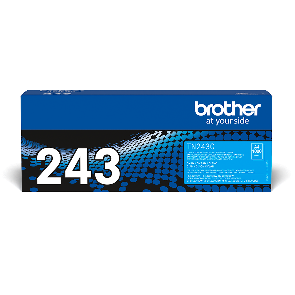 Brother TN243C toner cyan med eske