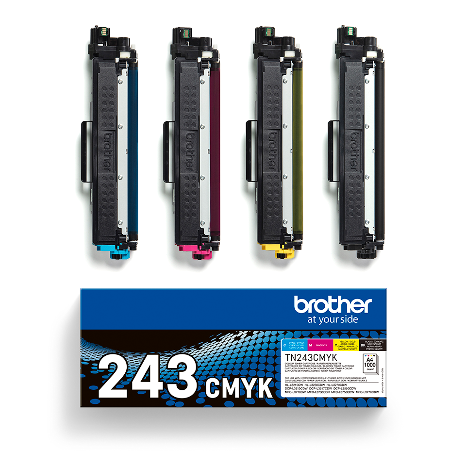  Brother original tonerkassett TN243CMYK Value Pack 3