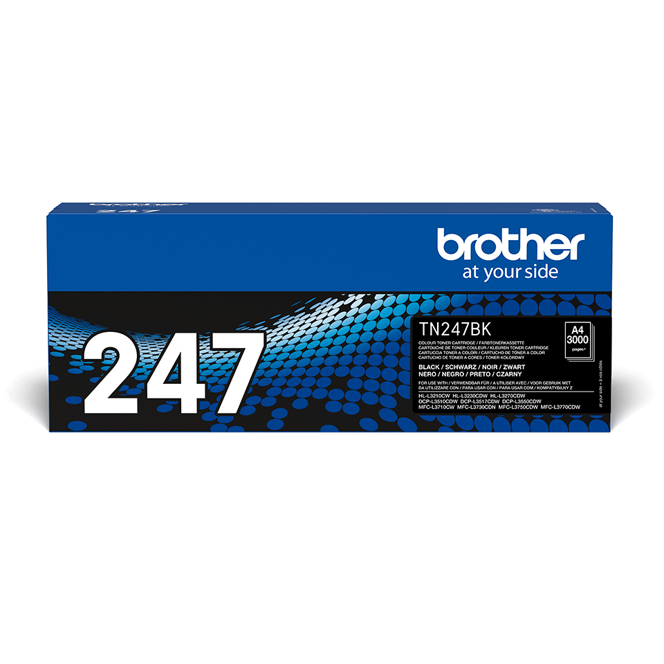 Brother TN247BK høykapasitet toner sort i eske