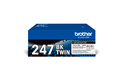 TN247BKTWIN paket dvaju originalnih Brother tonera - crna