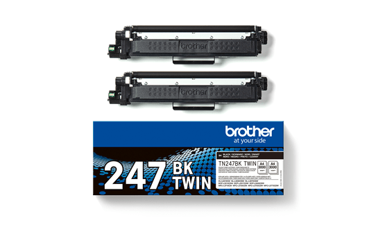 Genuine Brother TN247BKTWIN high yield toner cartridge twin pack – Black 2