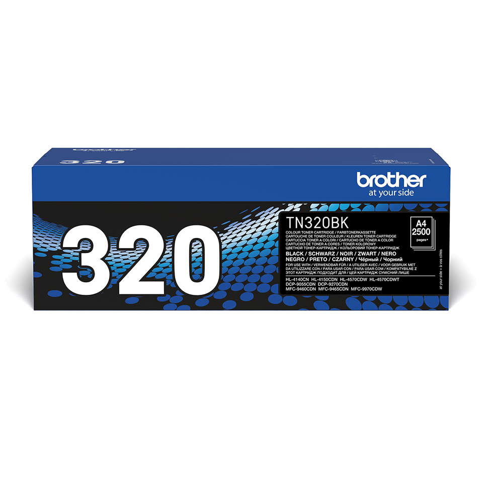 Brother original TN320BK sort toner i eske