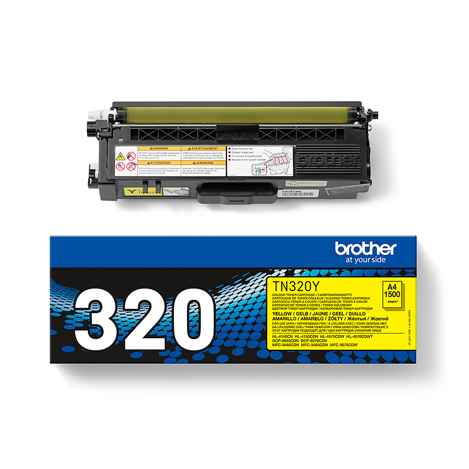 Originalen Brother TN-320Y toner – rumen 3