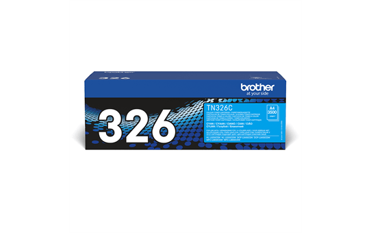 Brother TN326C: оригинальный голубой тонер-картридж.