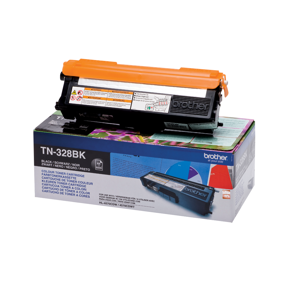 Genuine Brother TN-328BK Toner Cartridge – Black