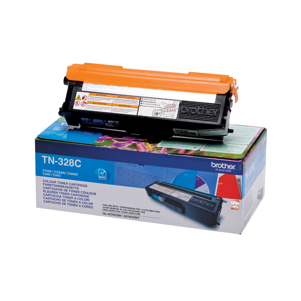 Genuine Brother TN-328C Toner Cartridge – Cyan