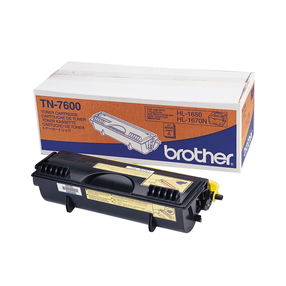 Cartouche de toner TN-7600 Brother originale à haut rendement – Noir