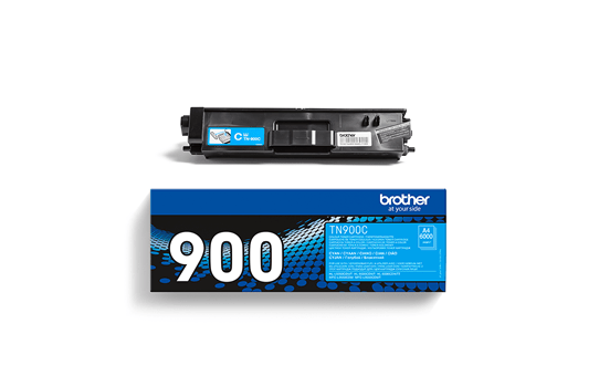 Оригинална тонер касета Brother TN900C – син цвят 3