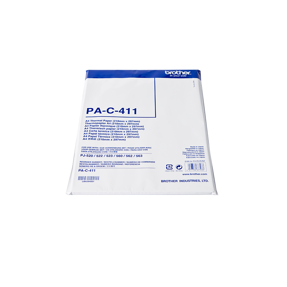 PA-C-411, A4 thermal paper sheets