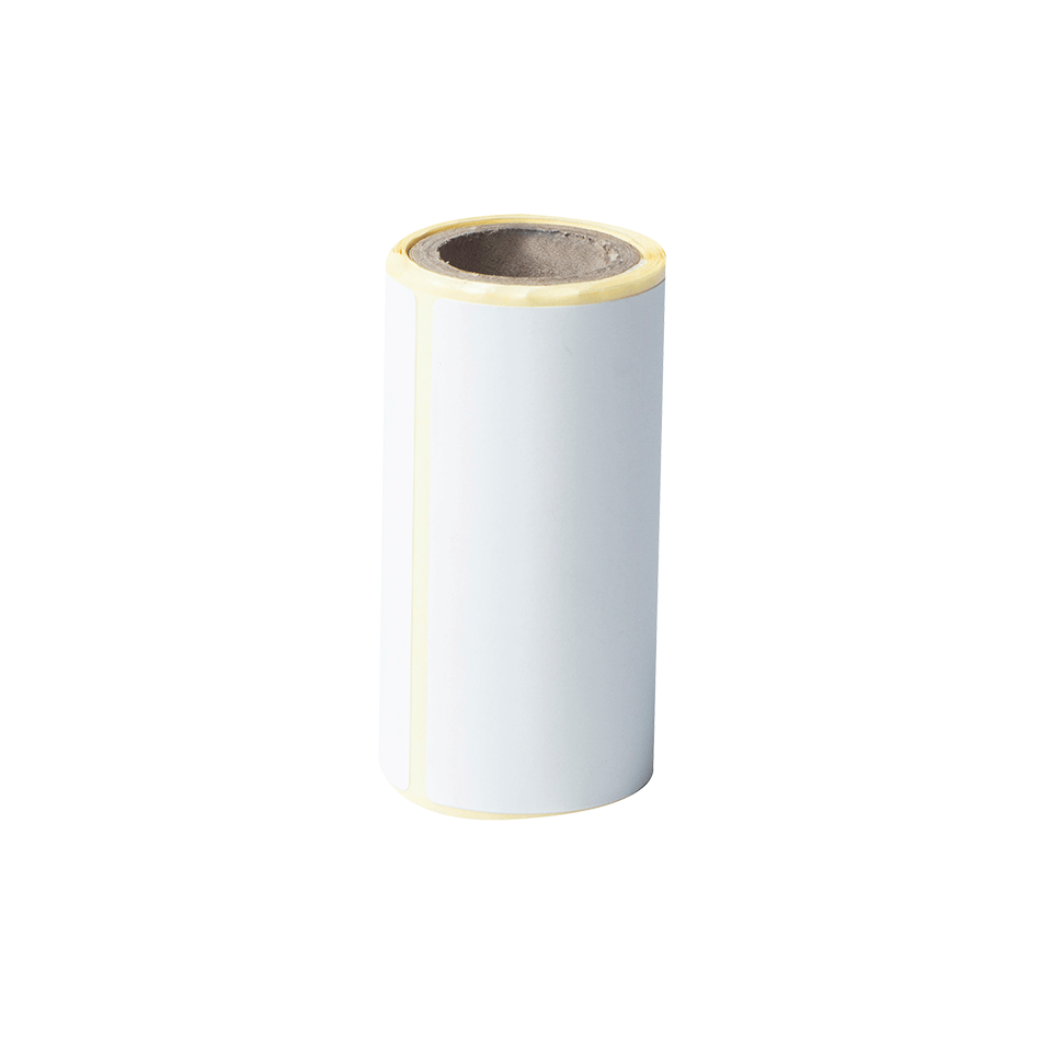 BDE1J044076040 label roll with transparent background - front