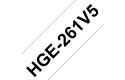 Oryginalne taśmy HGe-261V5 firmy Brother – czarny nadruk na białym tle, 36mm szerokości