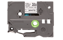 Oriģināla Brother HSe-211 termosēžas cauruļveida uzlīmju lentes kasete - melnas drukas, balta - 5.8 mm plata