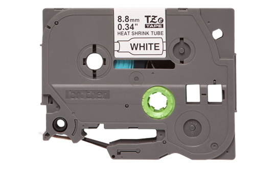 Casetă cu bandă termocontractabilă originală Brother HSe-221 – negru pe alb, lățime de 8,8mm 2