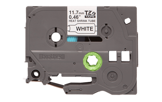 Genuine Brother HSe-231 Heat Shrink Tube Tape Cassette – Black on White, 11.7mm wide