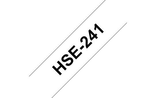 Brother HSe-241 Schrumpfschlauch – schwarz auf weiß 2