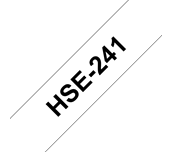 Brother Pro Tape HSe-241 Schrumpfschlauch – schwarz auf weiß