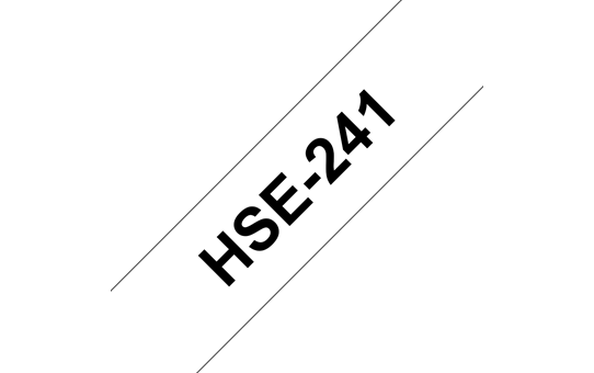 Brother Pro Tape HSe-241 Schrumpfschlauch – schwarz auf weiß