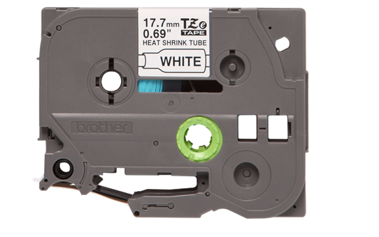 Eredetu Brother HSe-241 zsugorcsöves szalag tekercsben – Fehér alapon fekete , 17.7mm széles 2