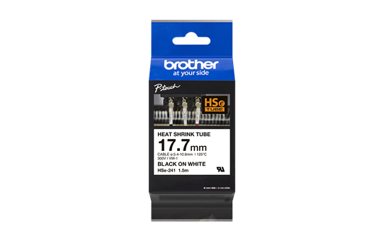 Brother HSe-241 - Термо-шлаух лента, 17,7 mm 3