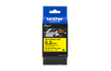 Oriģināla Brother HSe-611E termosēžas cauruļveida uzlīmju lentes kasete - melnas drukas, dzeltena, 5,2mm plata