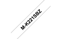 Brother M-K221S Schriftband – schwarz auf weiß
