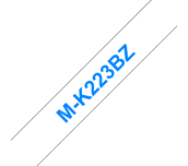 Brother M-K223 Schriftband – blau auf weiß