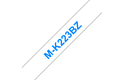Brother MK223BZ M-tape, blå på vit, 9 mm 