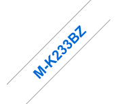 Brother M-K233 Schriftband – blau auf weiß