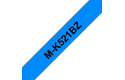 Brother MK521BZ original M-tape, svart på blå, 9 mm